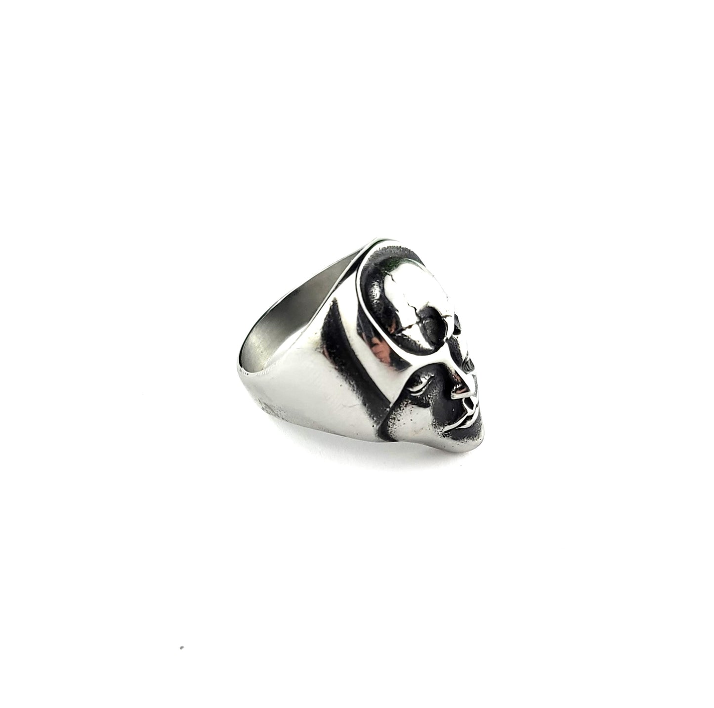 Art Deco Sculpted Face Ring Size 12.5