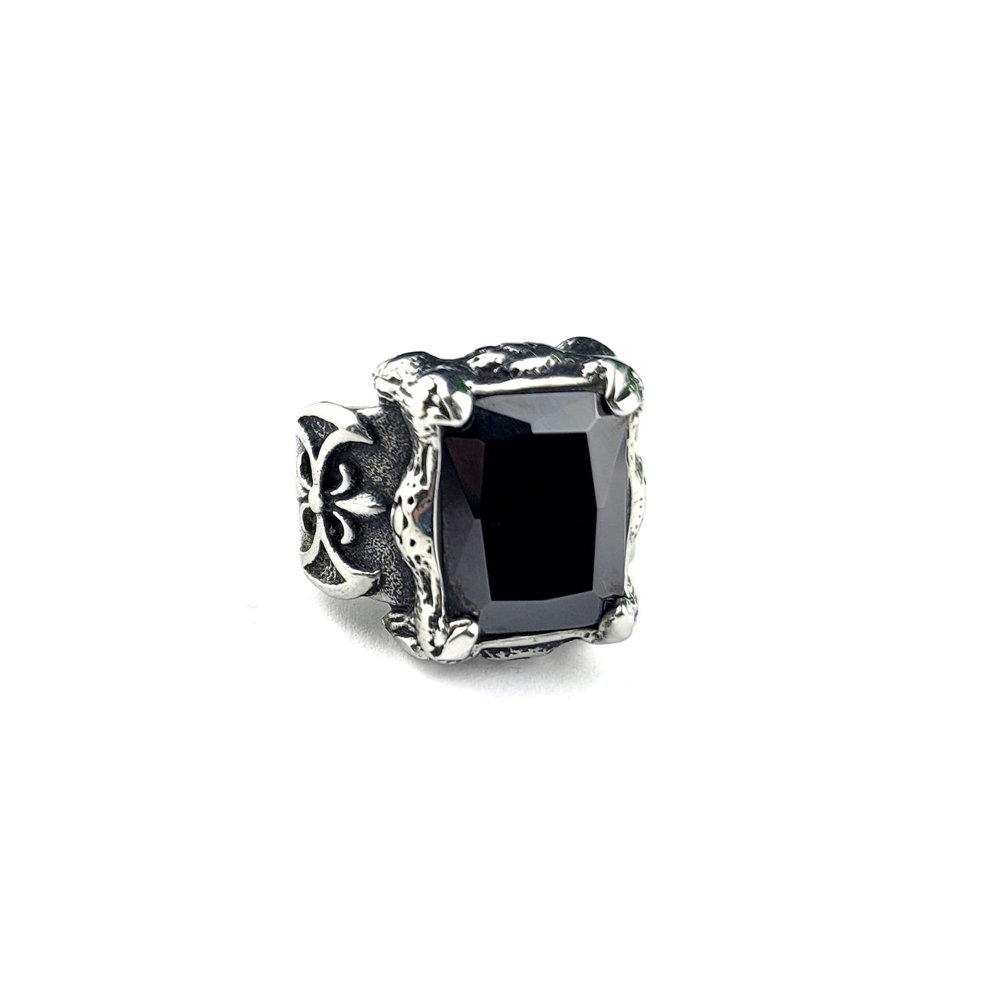 Stainless Steel Gothic Statement Ring Size 12