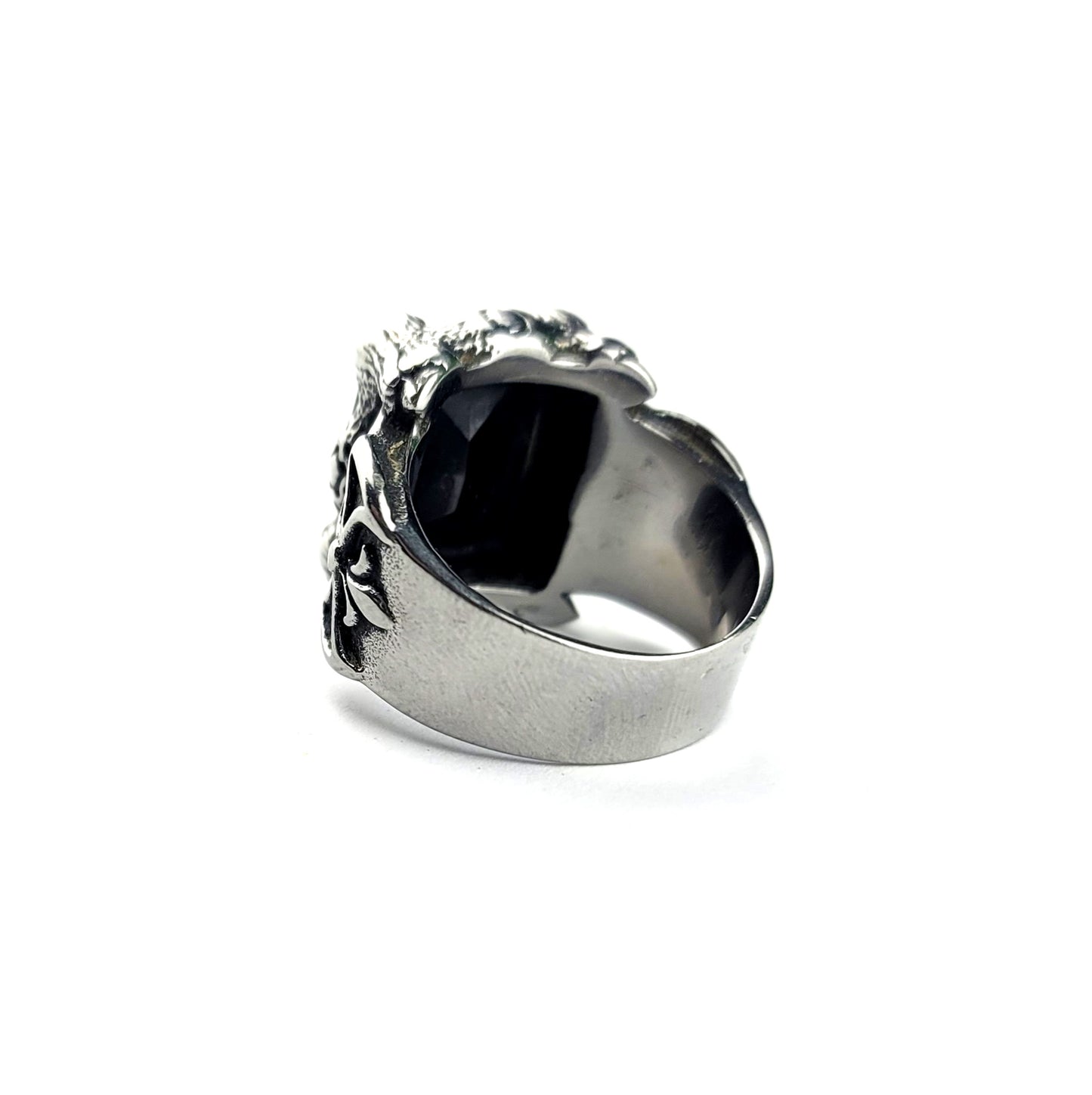 Stainless Steel Gothic Statement Ring Size 12