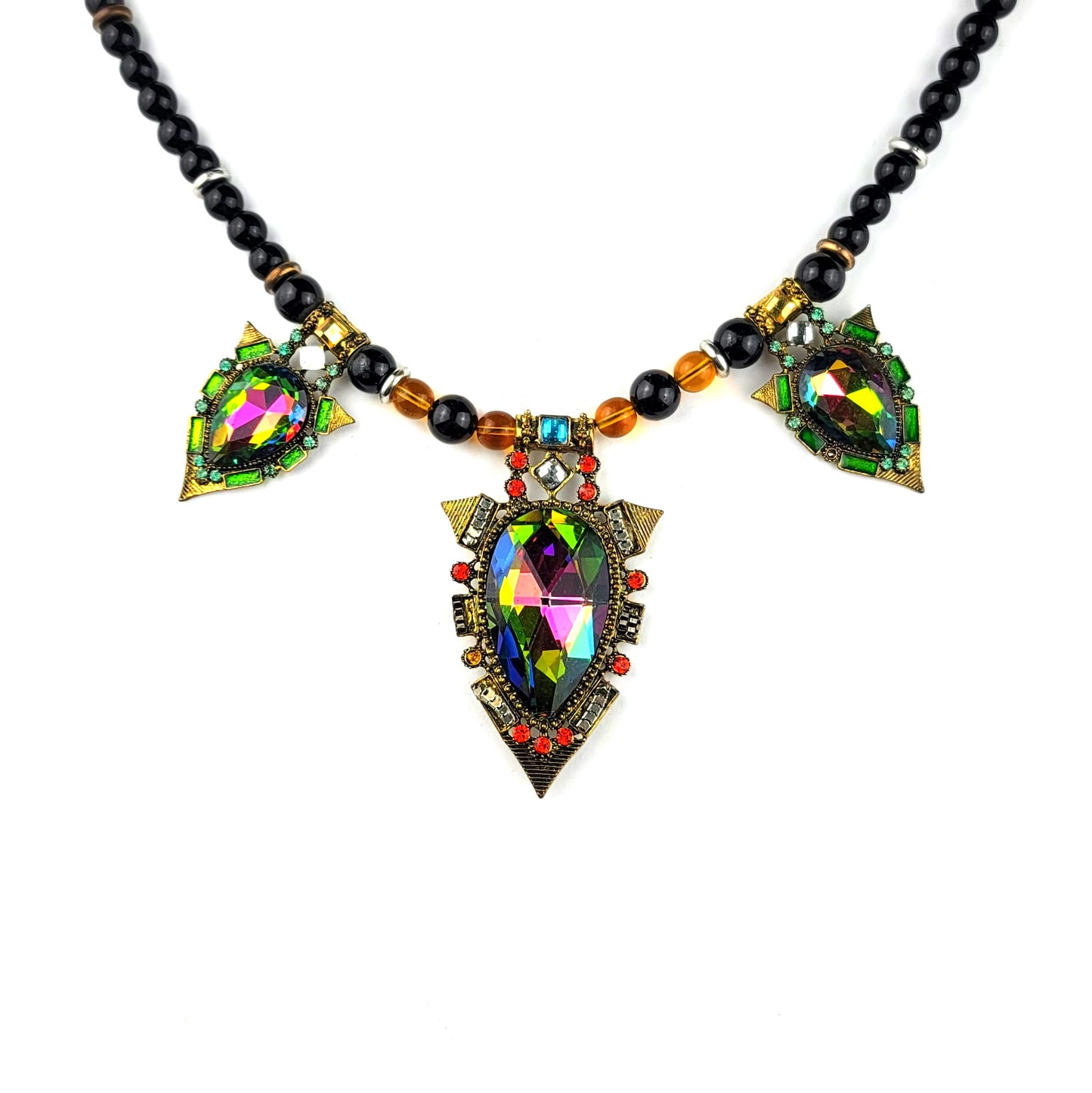 Crystal Pendant Necklace by J.J. Dean