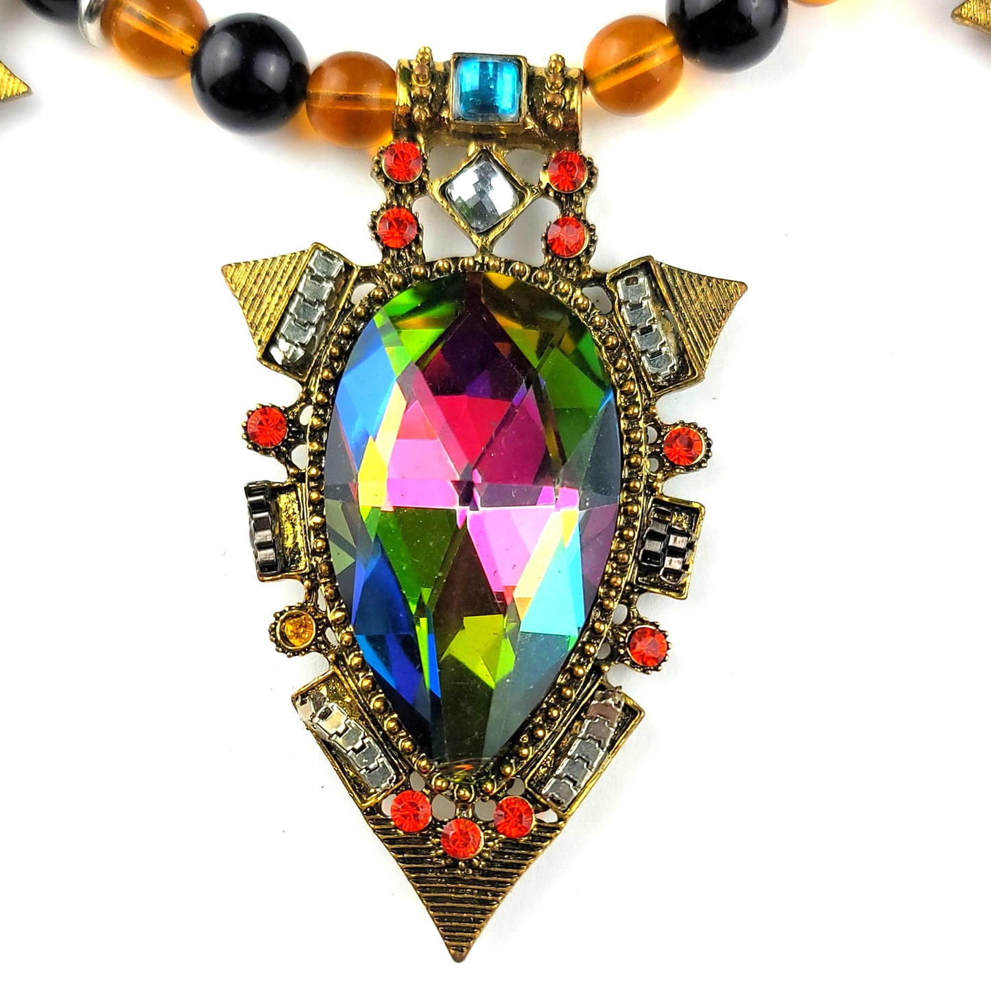 Crystal Pendant Necklace by J.J. Dean