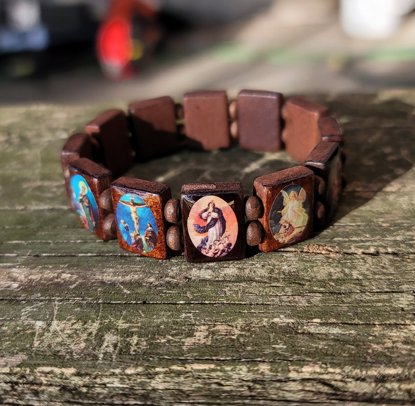 Wooden Saint Bracelet