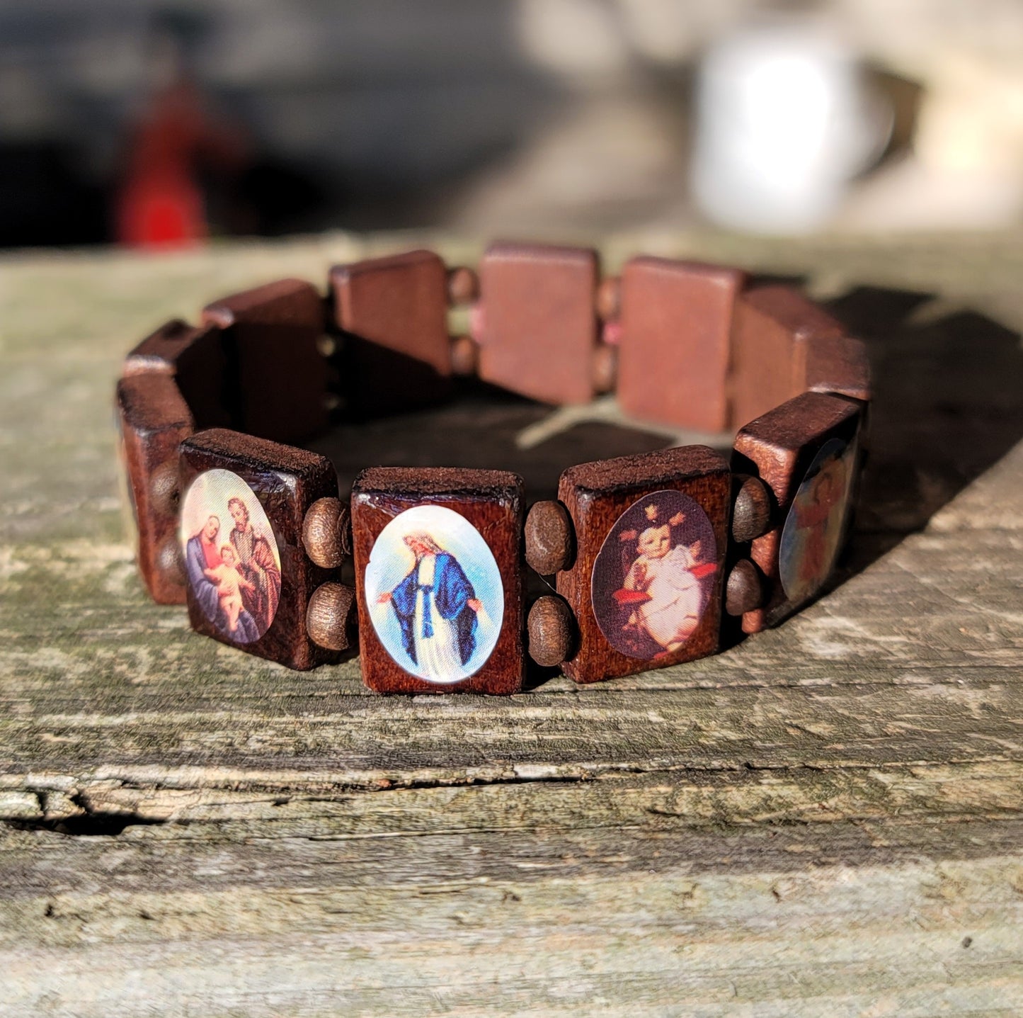 Wooden Saint Bracelet