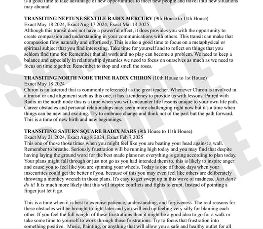 Firdaria Lifetime Chart