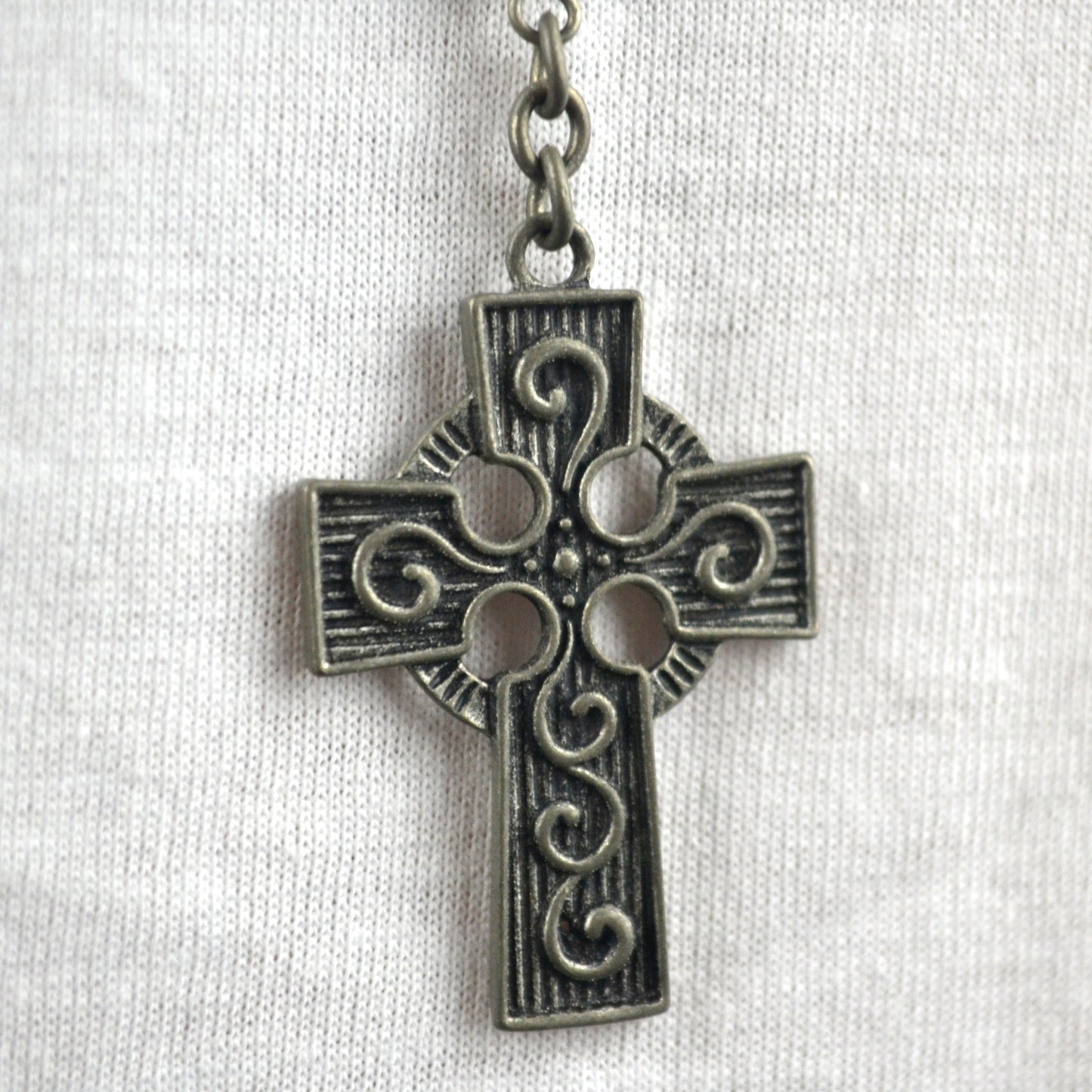 Vintage Ed Hardy Celtic Rosary Necklace