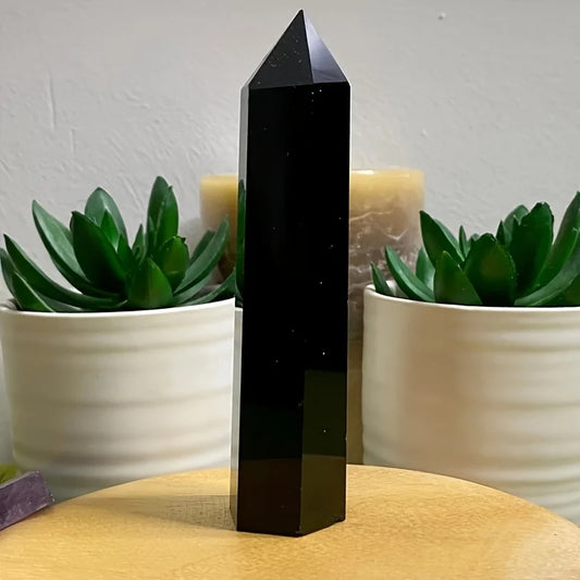 Black Tourmaline Tower Crystal