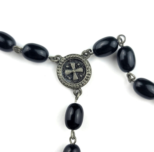 Vintage Ed Hardy Gothic Rosary Necklace