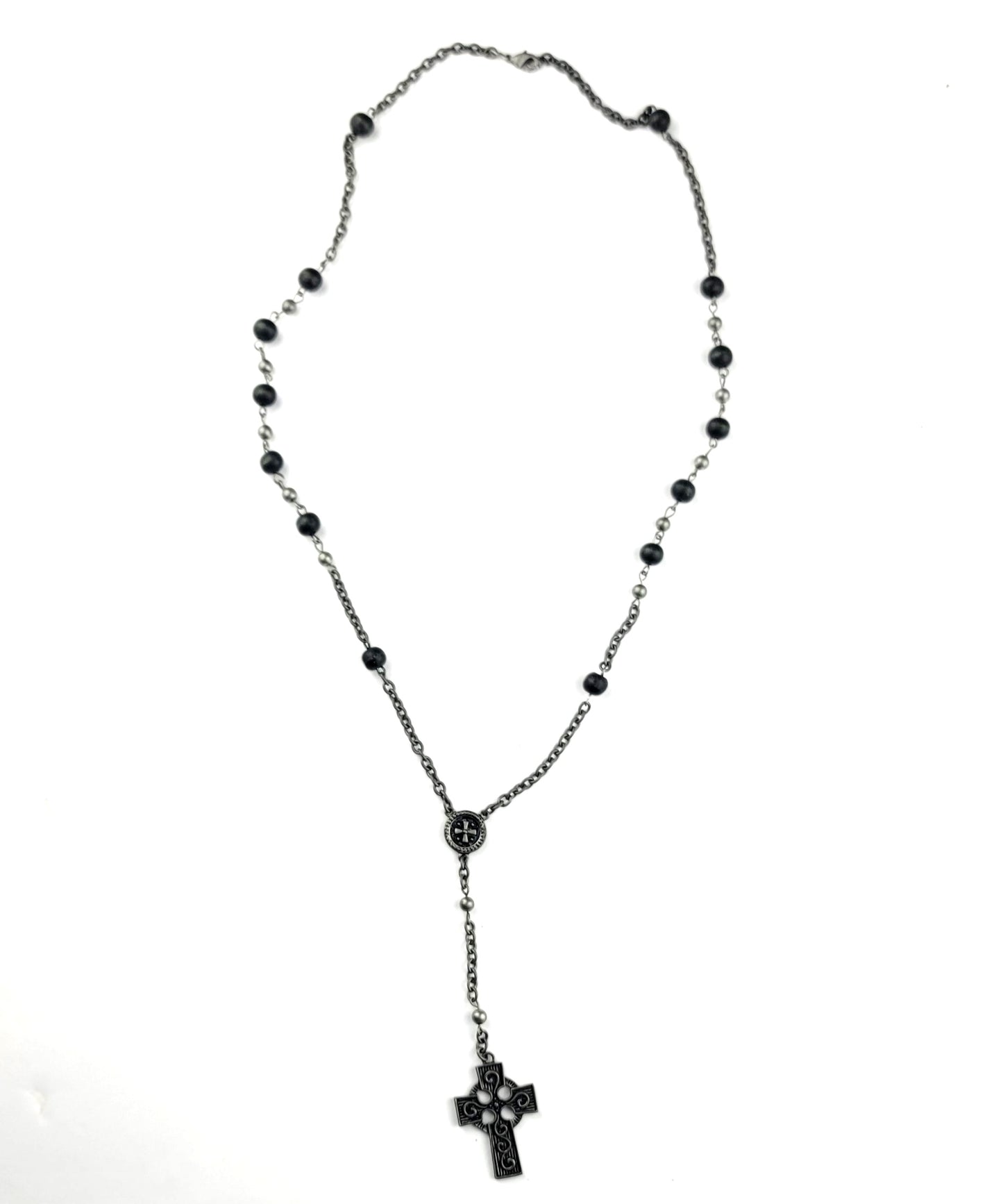 Vintage Ed Hardy Celtic Rosary Necklace