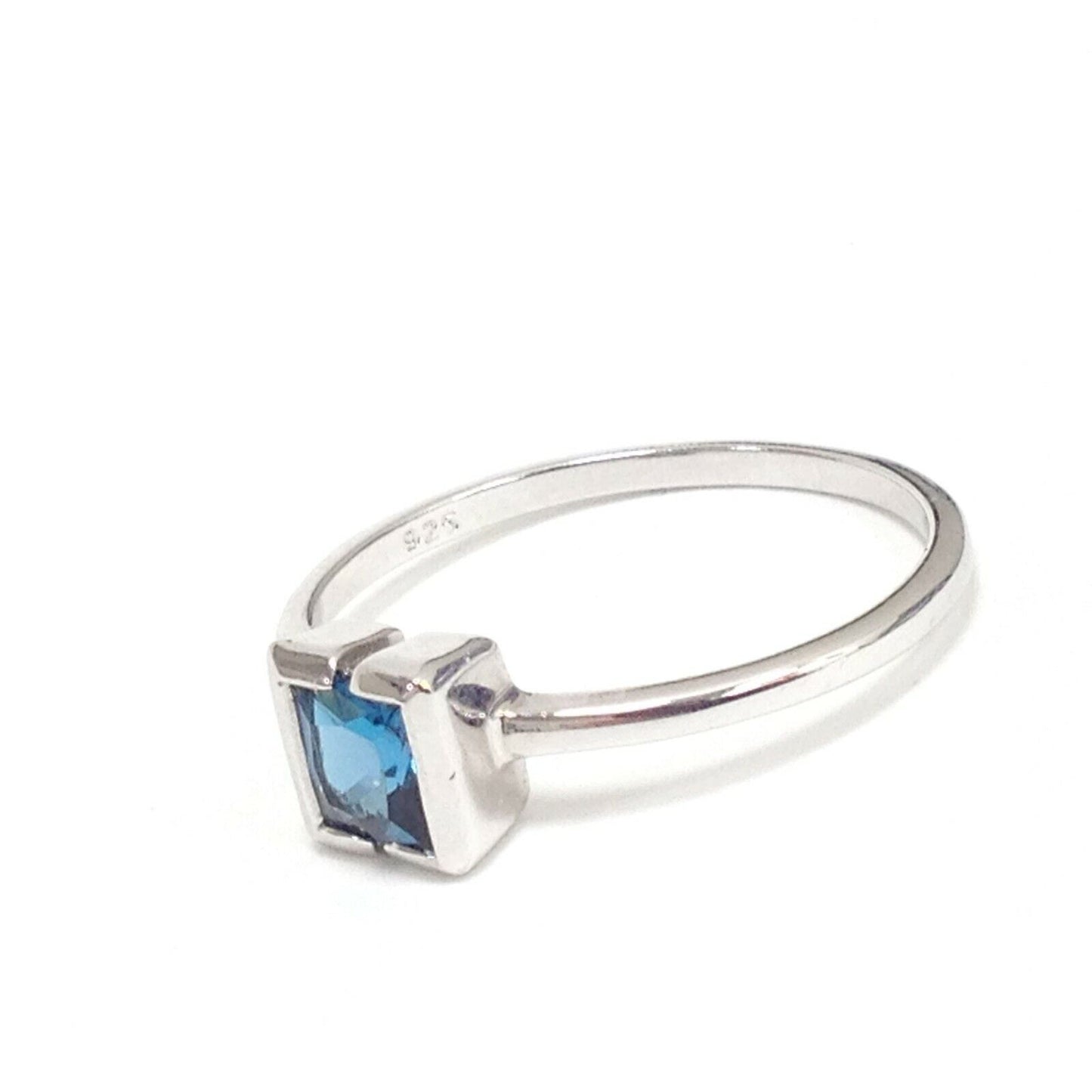Blue Topaz .925 Sterling silver ring