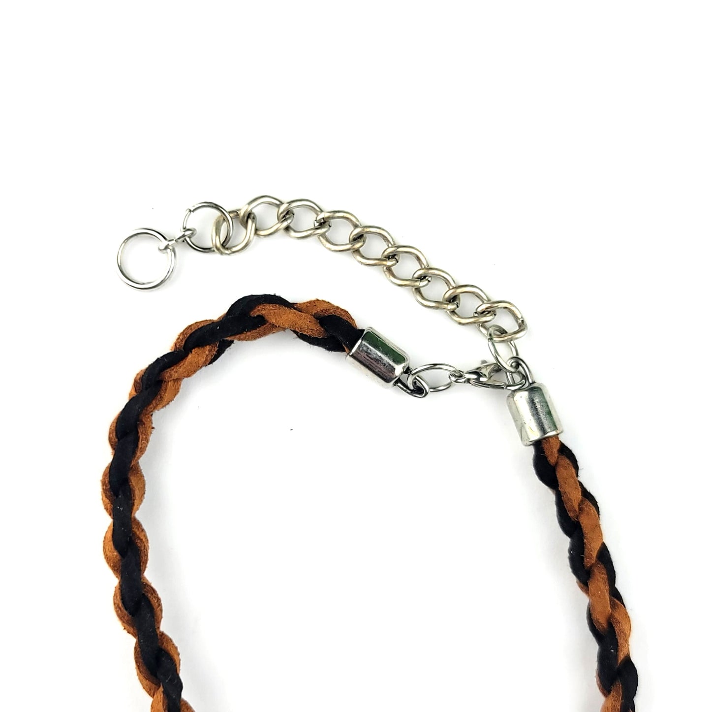 Tool Steel & Red Jasper Necklace by J.J. Dean