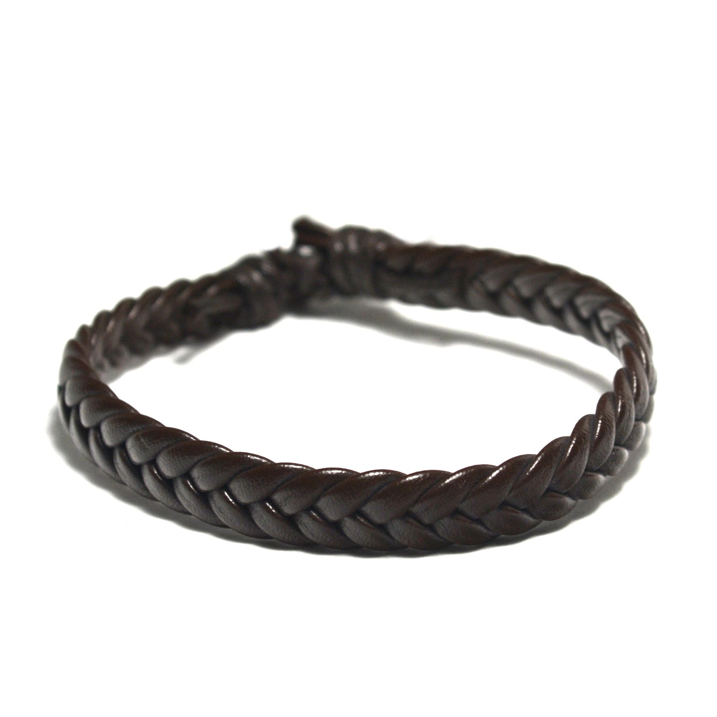 Flat Weave Leather Bracelet
