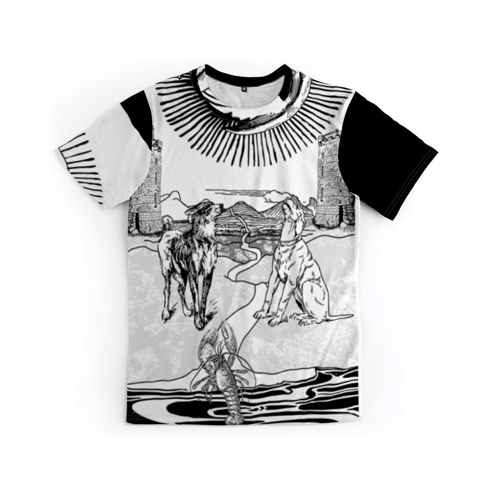 The Moon, Tarot Card, Graphic T by J.J. Dean