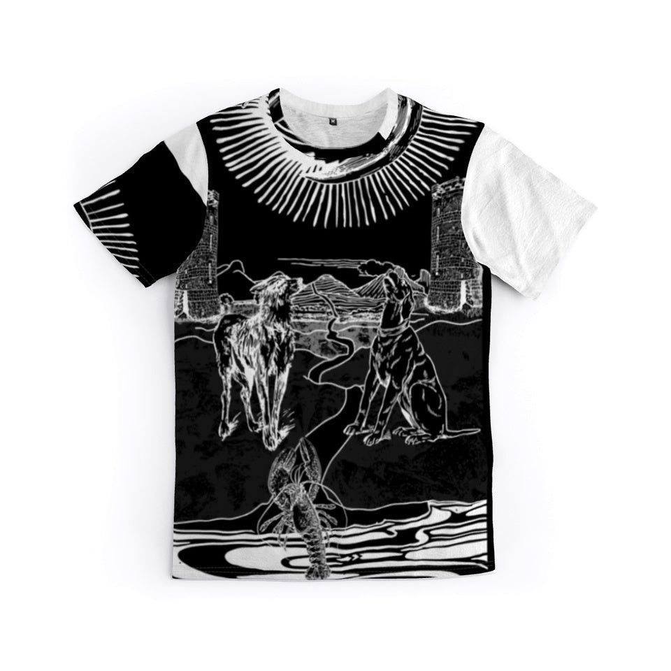 The Moon, Tarot Card, Graphic T by J.J. Dean