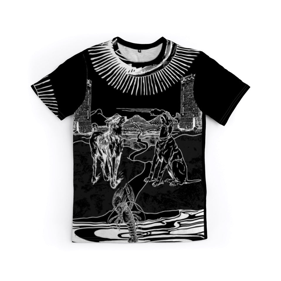 The Moon, Tarot Card, Graphic T by J.J. Dean