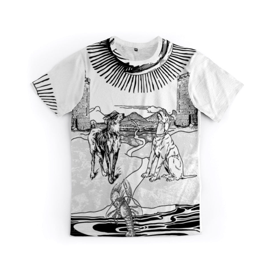 The Moon, Tarot Card, Graphic T by J.J. Dean