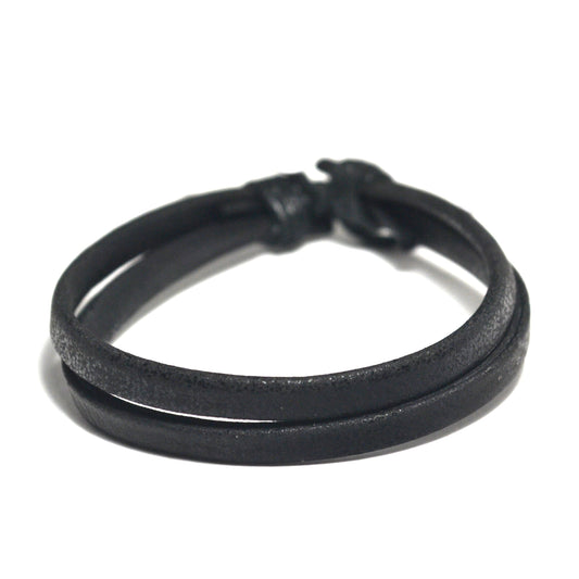 Double Band Leather Bracelet