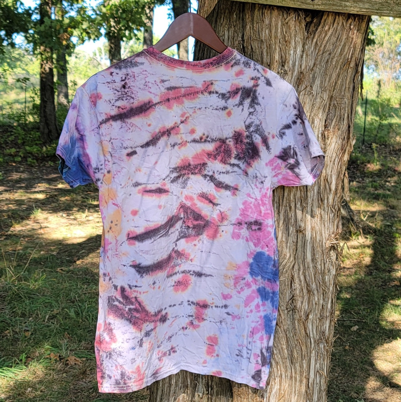 Electric Zeebra Tie Dye Tee Shirt - Medium - Hypno Monkey