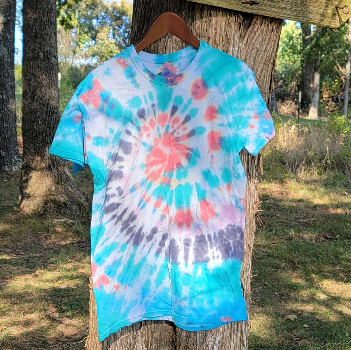 Artic Spiral Tie Dye Tee Shirt - Hypno Monkey