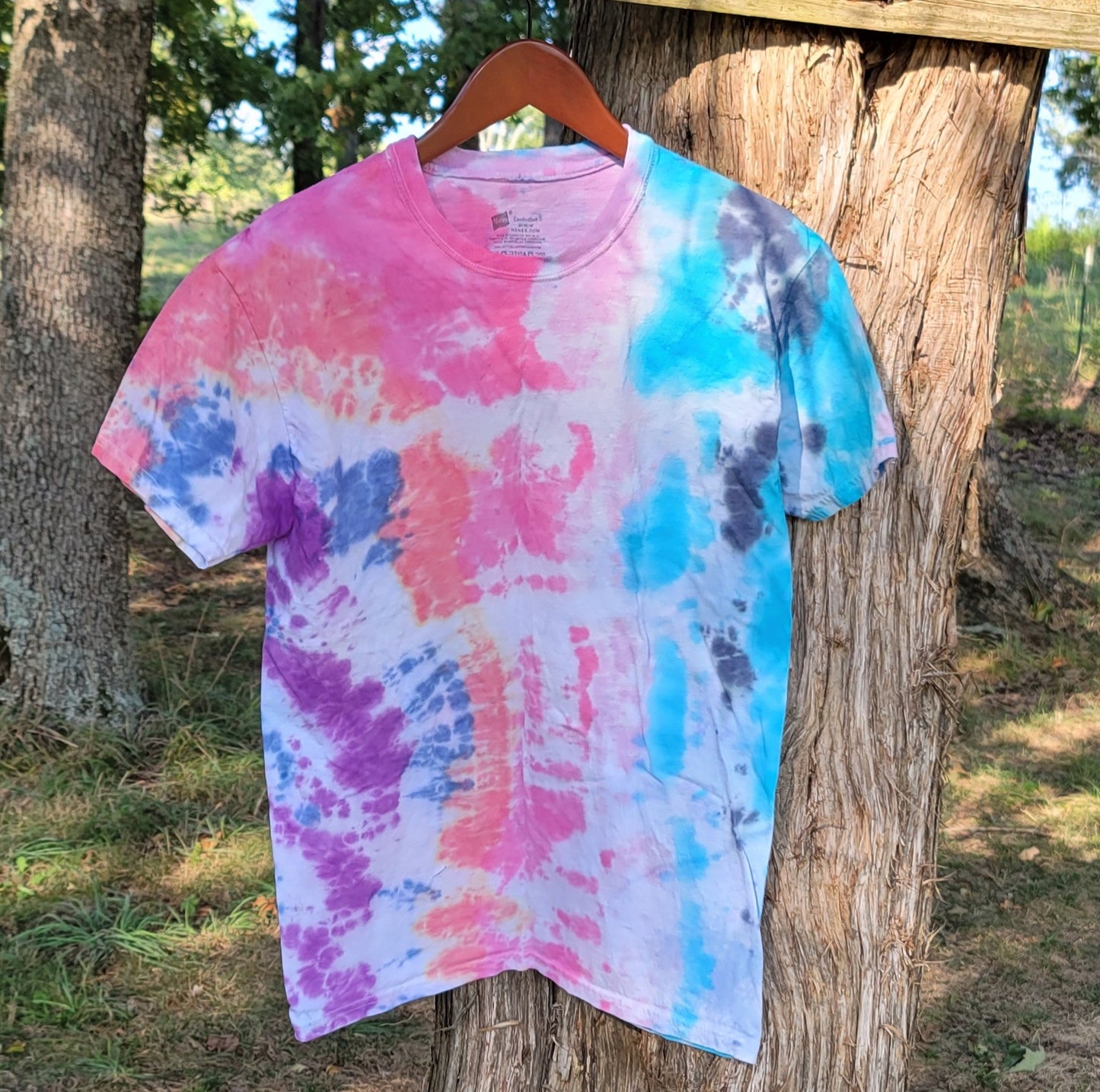 Candy Clouds Tie Dye Tee Shirt - Medium - Hypno Monkey