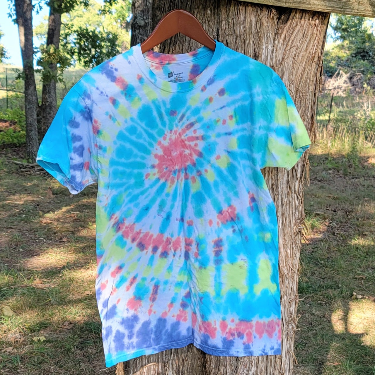 Pastel Spiral Tie Dye Tee Shirt - Hypno Monkey