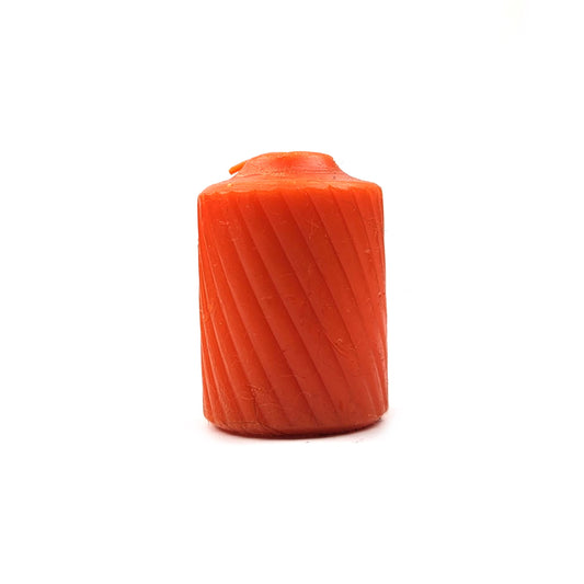 Orange Twist Vintage Votive Candle
