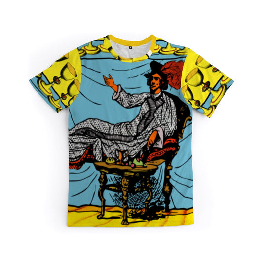 Nine of Cups, Tarot Card, Graphic T by J.J. Dean