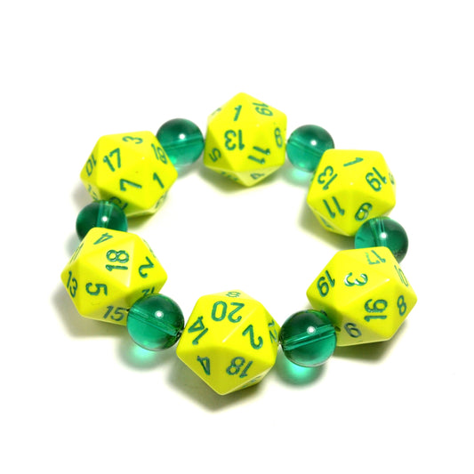 Mega D20, Beaded Bracelet by J.J. Dean