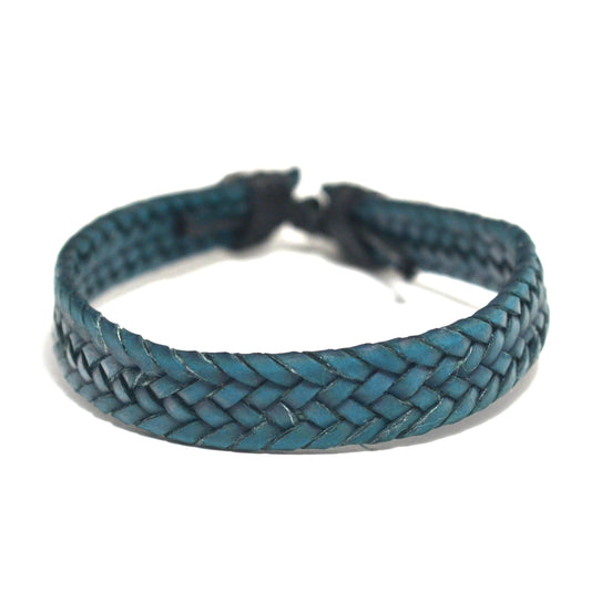Basket Weave Leather Bracelet