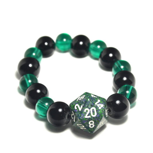 D20, Beaded Bracelet by J.J. Dean