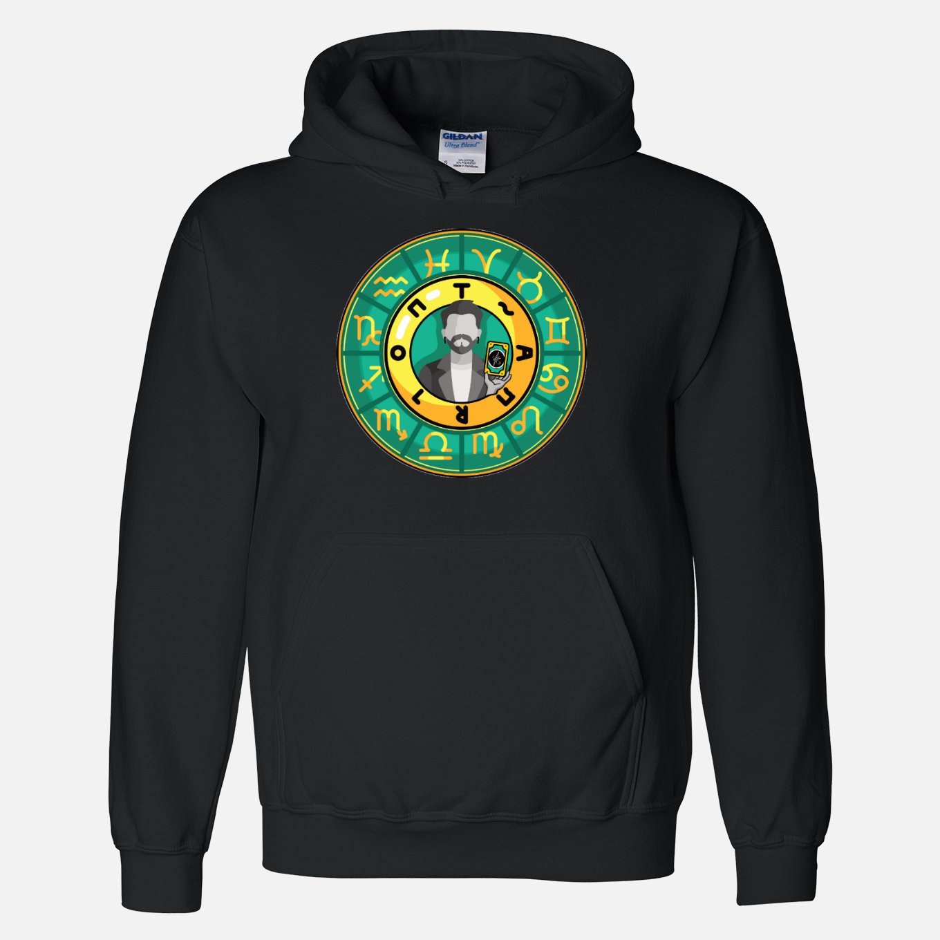 Astrology Wheel Hoodie by J.J. Dean