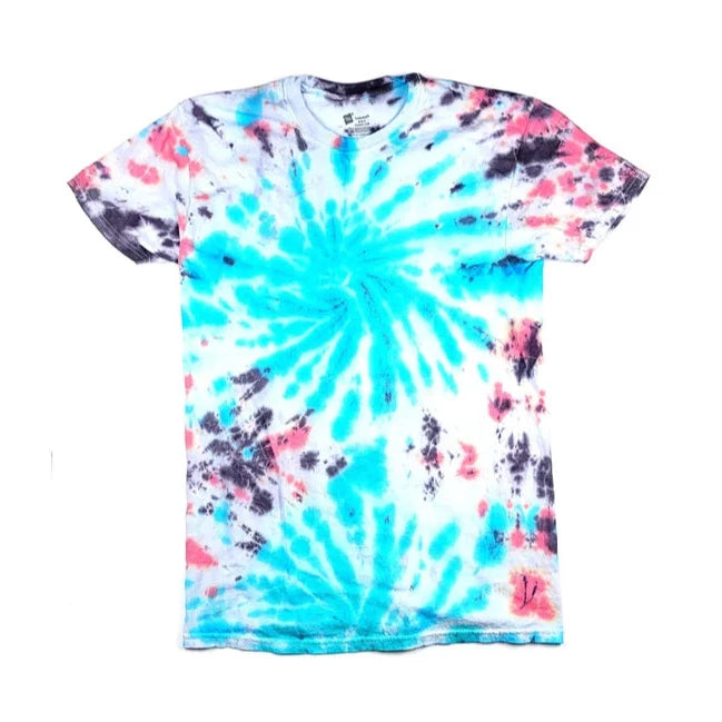 Blue Flury Tie Dye Tee Shirt - Medium - Hypno Monkey