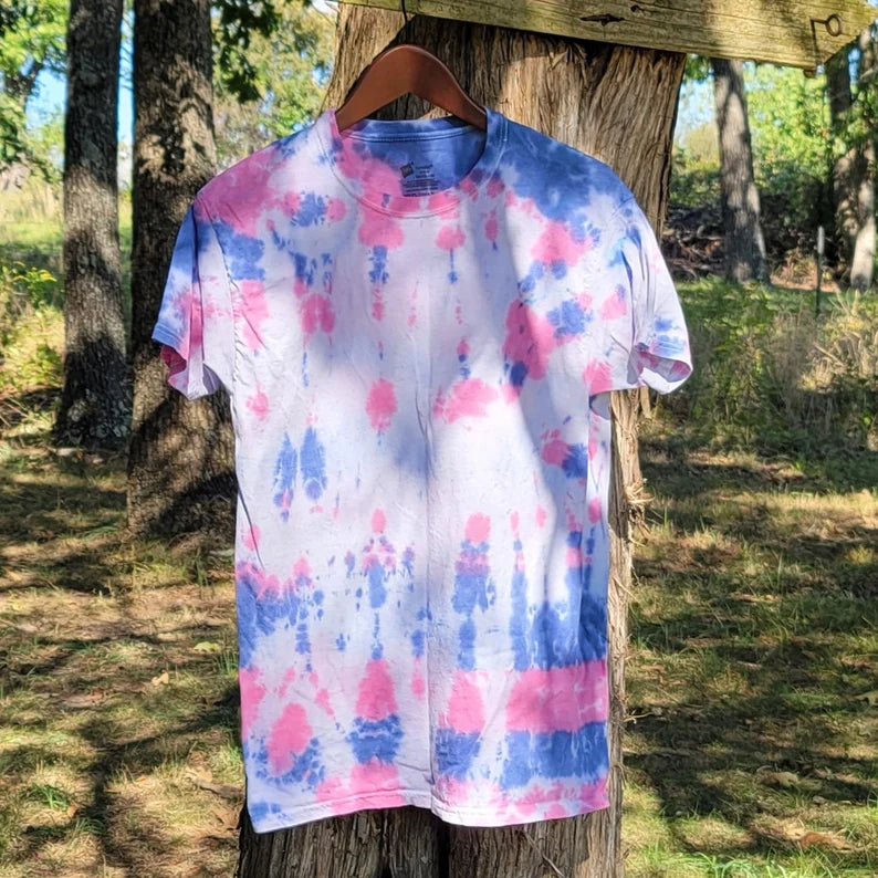 Artic Flow Tie Dye Tee Shirt - Medium - Hypno Monkey