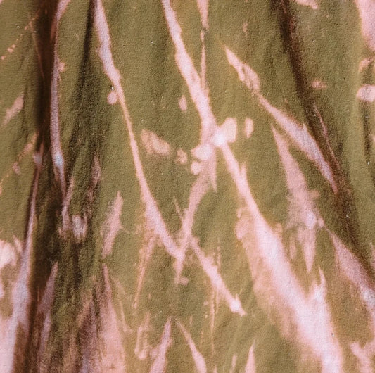 Calico Peach Bleach Tie Dye Tee Shirt - Medium - Hypno Monkey