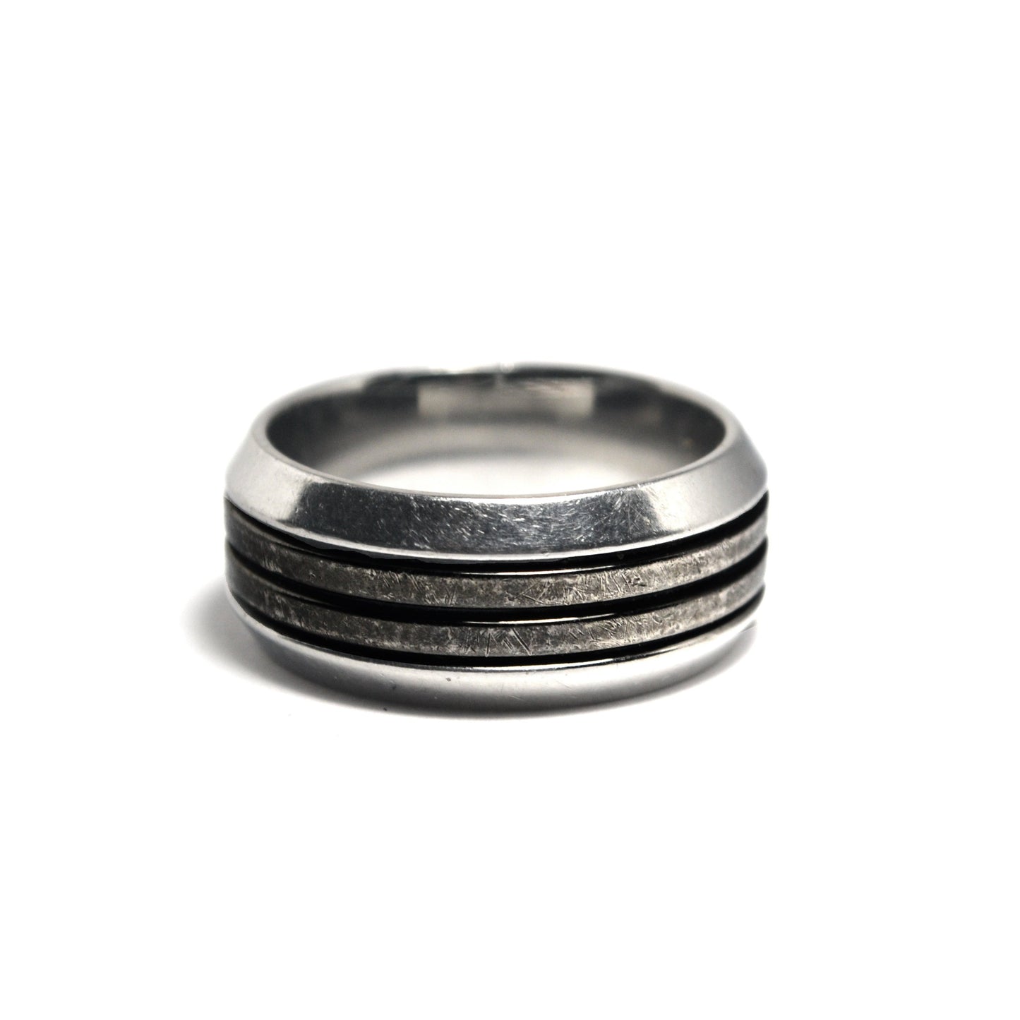 Inori, Titanium, Porcelain Ring