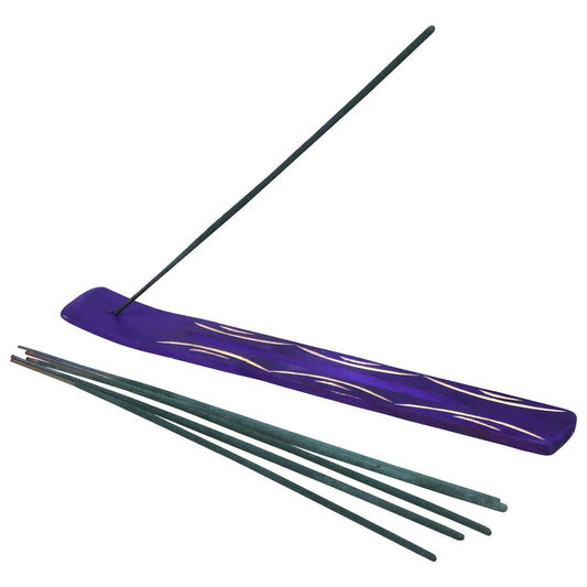 Purple Wooden Incense Censer