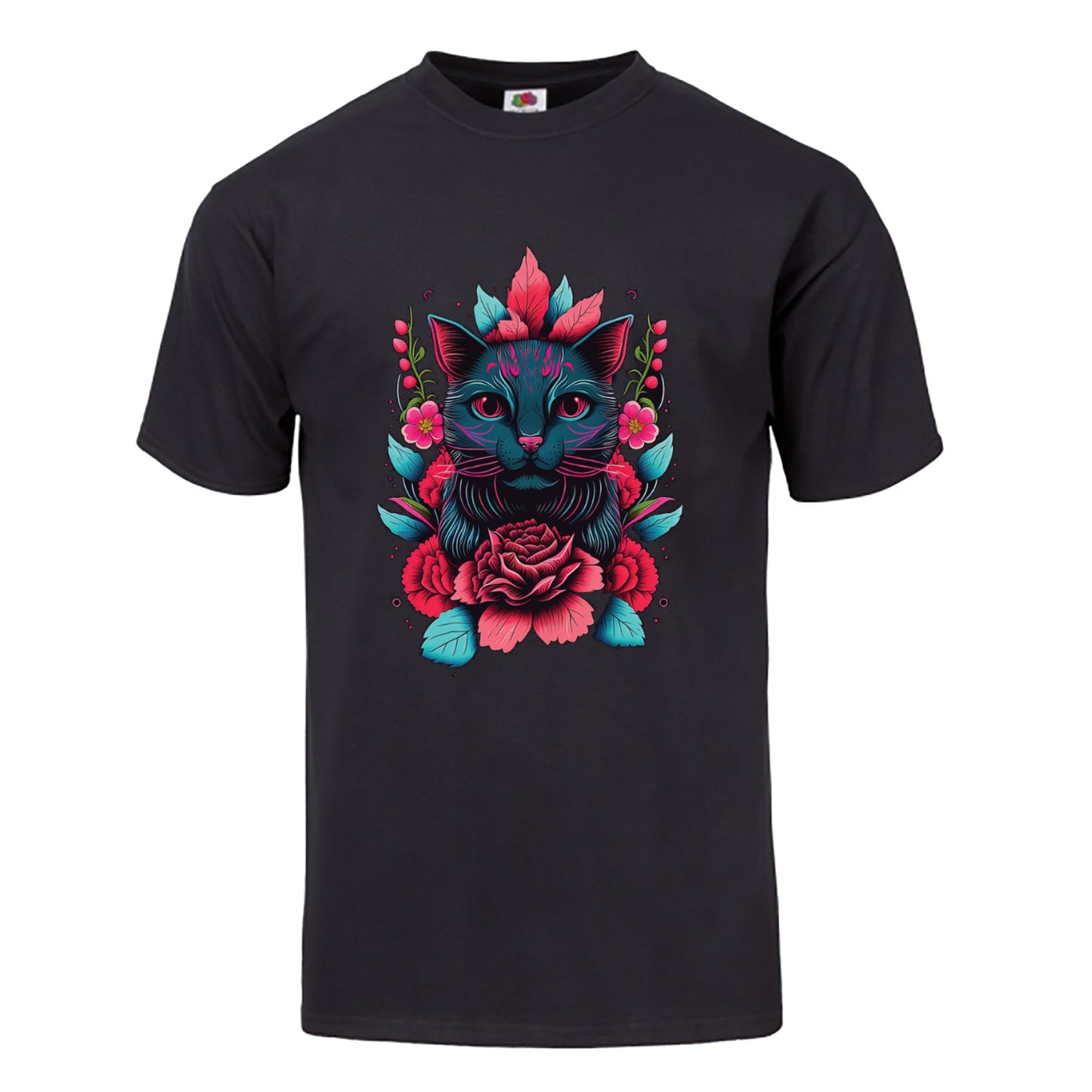 Wild Flower Kitty Tee Shirt - Hypno Monkey