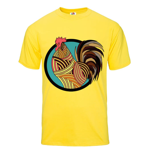 Rooster Sunrise Tee Shirt - Hypno Monkey