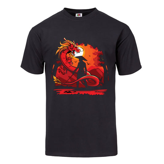 Dragon Samurai Tee Shirt - Hypno Monkey