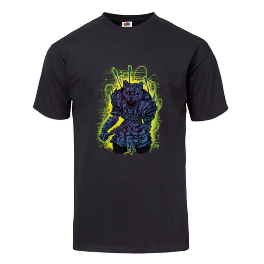 Zombie Cat Warrior Tee Shirt - Hypno Monkey
