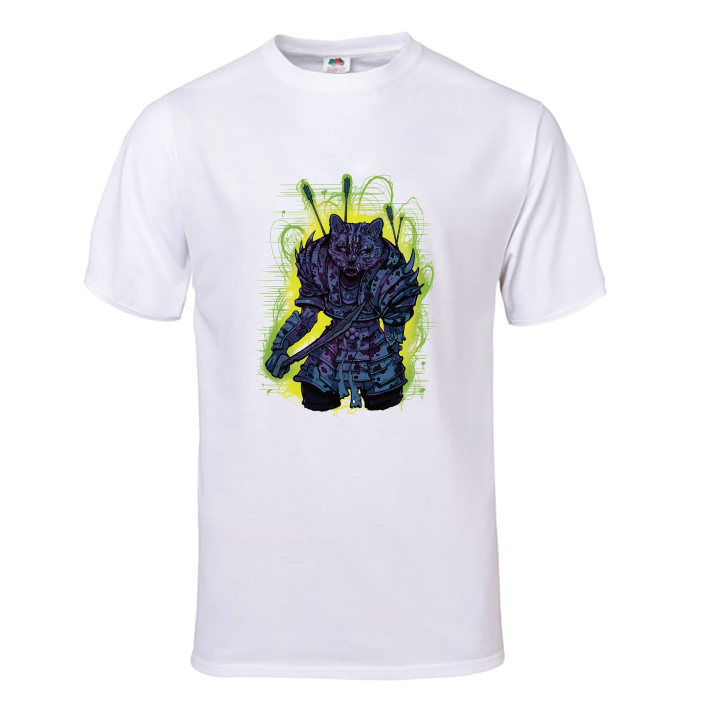 Zombie Cat Warrior Tee Shirt - Hypno Monkey